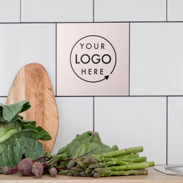 Azulejo Logotipo comercial | Profesional femenino Rosa de