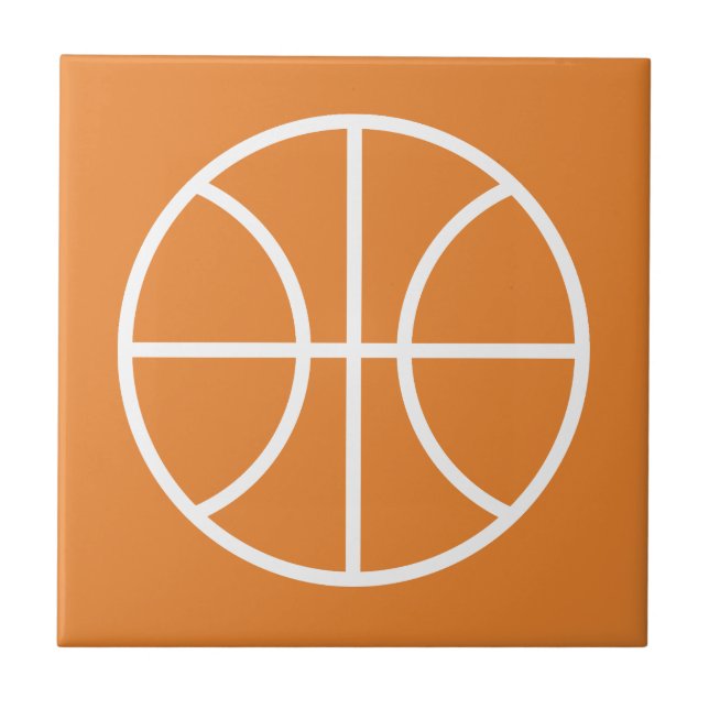 Azulejo Logotipo de baloncesto personalizado (Frente)