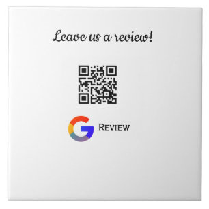 Azulejo logotipo de reseña comercial de Google Scan QR rev