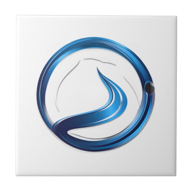 Azulejo logotipo de servicios de fontanería (Frente)