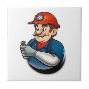 Azulejo logotipo de servicios de fontanería