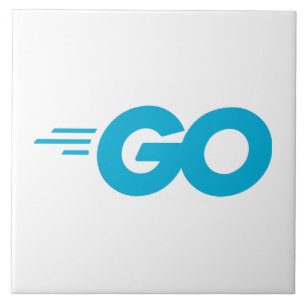Azulejo Logotipo Golang (Lenguaje de programación Go)