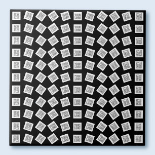 Azulejo Logotipo o patrón de imagen único   Negro (editabl