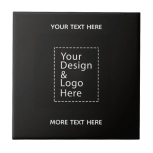 Azulejo Logotipo Simple y Diseño de Texto Marca Comercial