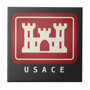 Azulejo Logotipo y texto de USACE