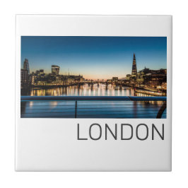 Azulejo London Uk Skyline Reino Unido Inglaterra Souvenir