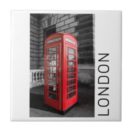 Azulejo London Vintage Phone Box UK Retro Teléfono