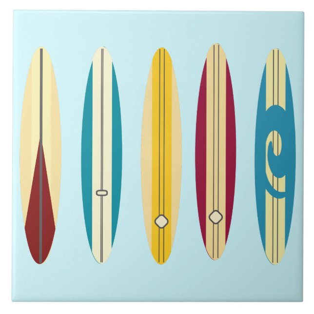 Azulejo Longboard de vintage (Frente)