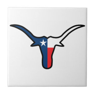 Azulejo Longhorn, la bandera de Texas