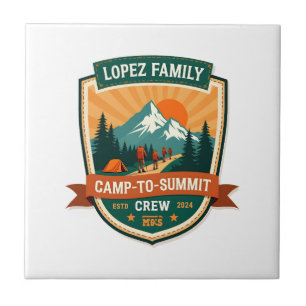 Azulejo Lopez Family Camp-A-Tripulación de la Cumbre Vinta