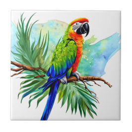 Azulejo Loro de Macaw generado por Cute AI