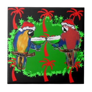 AZULEJO LOROS DE NAVIDAD