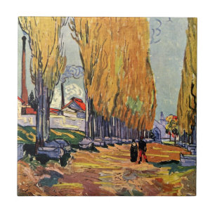 Azulejo Los Alyscamps (Cementerio) de Vincent van Gogh