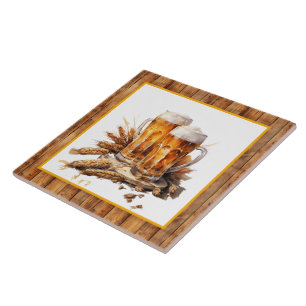 Azulejo los amantes de la cerveza de moda en casa