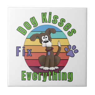 Azulejo Los besos de perro lo arreglan todo