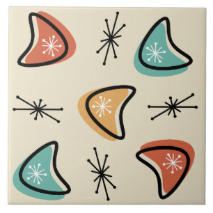 Azulejo Los bumerangs atómicos estrenan multicolor