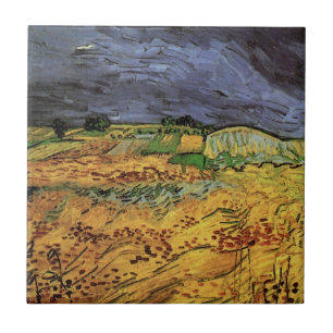 Azulejo Los campos de Vincent van Gogh