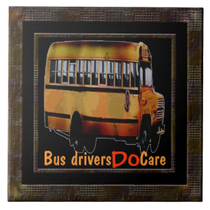 Azulejo Los conductores del autobús cuidan