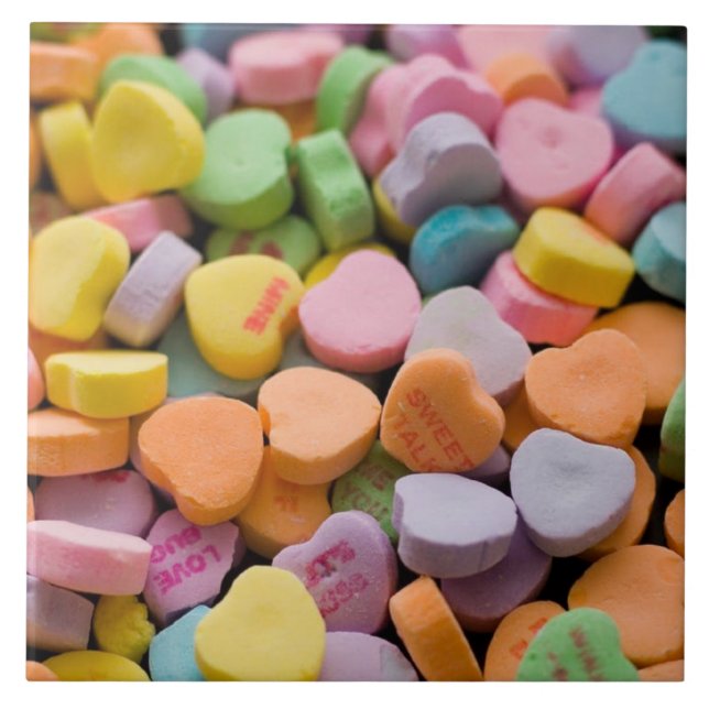 AZULEJO LOS CORAZONES CANDIOSOS DE VALENTINE (Frente)