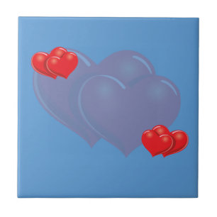 Azulejo Los corazones son corazón pesado