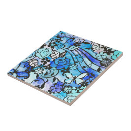 Azulejo Los días felices aquí de nuevo mosaico de cerámica