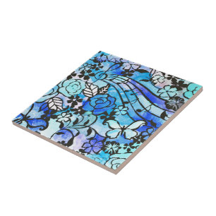 Azulejo Los días felices aquí de nuevo mosaico de cerámica