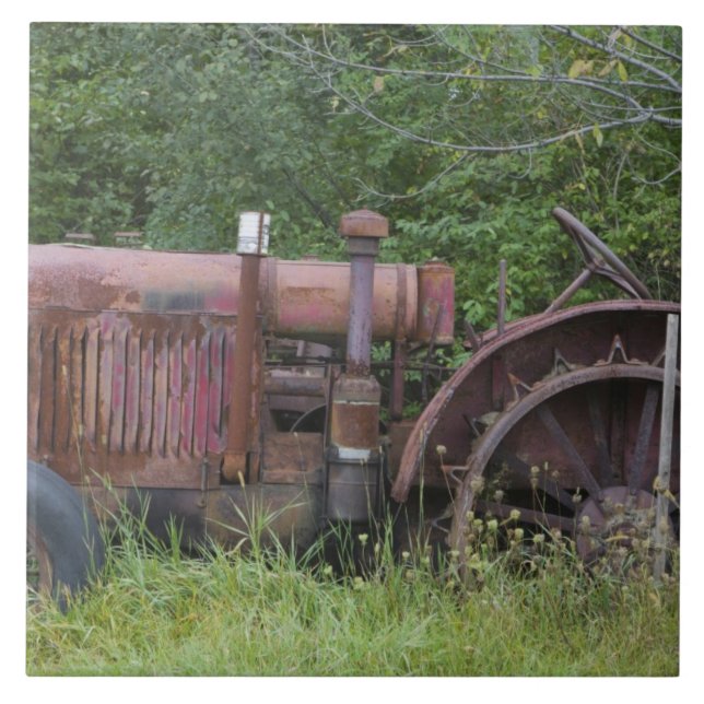 Azulejo Los E.E.U.U., Vermont, MANCHESTER: Tractor de (Frente)