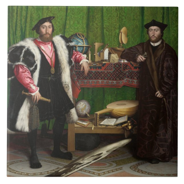 Azulejo Los embajadores, Holbein el menor (Frente)