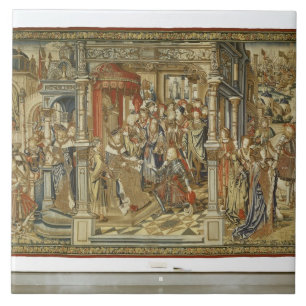 Azulejo Los hijos Amnon y Absalom de David declaran guerra