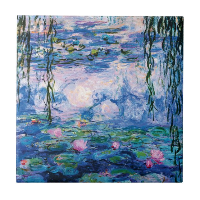 Azulejo Los lirios de agua de Claude Monet (Frente)