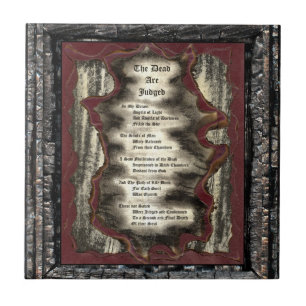 Azulejo Los muertos son juzgados