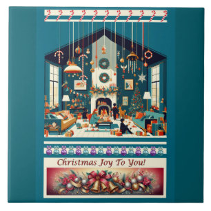 Azulejo ¡LOS navidades TE DISFRUTAN!