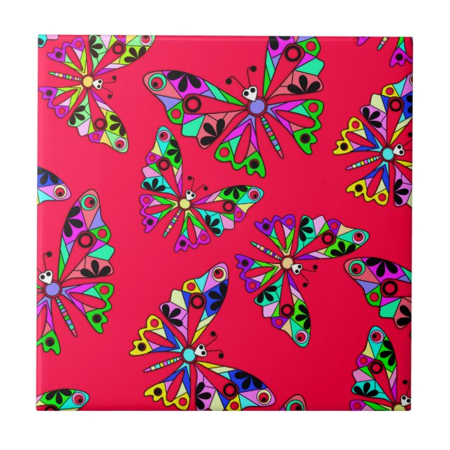 Azulejo Los niños personalizados sin soldadura patrón abst (Frente)