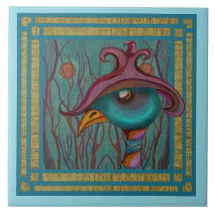 Azulejo Los pájaros