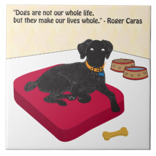 Azulejo Los perros no son toda nuestra vida.