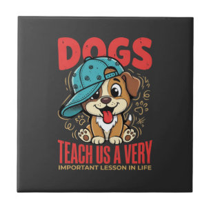 Azulejo Los perros nos enseñan importantes lecciones de vi