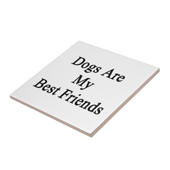 Azulejo Los perros son mis mejores amigos (Lado)