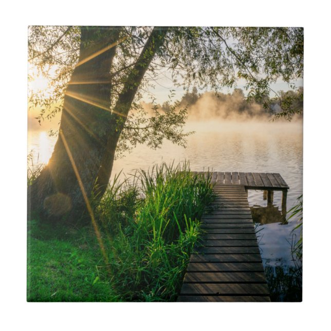 Azulejo Los primeros Sunrays en Wesslinger ven (Frente)