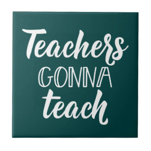 Azulejo Los profesores van a enseñar