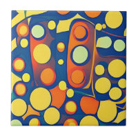 Los puntos amarillos paran el arte abstracto
