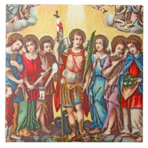Los Siete Arcángeles (CP 001; Cromolitografía)