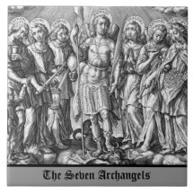 Los Siete Archangels (M 034; Grabado)
