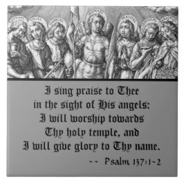 Azulejo Los Siete Archangels (M 034; Grabado)