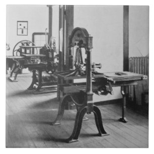 Azulejo Los trabajos de impresión, de los talleres del