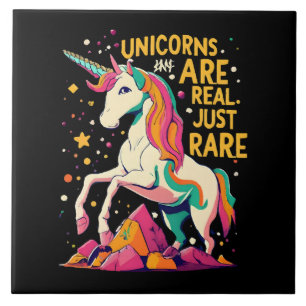 Azulejo Los unicornios son reales, solo que raros