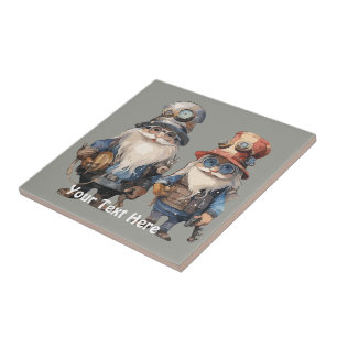 Azulejo Los viejos caballeros de Steampunk salen a trabaja