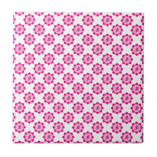 Azulejo Loto rosa