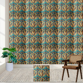Azulejo Lotus Tile, de inspiración egipcia, de lujo