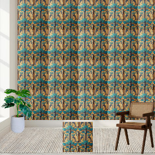 Azulejo Lotus Tile, de inspiración egipcia, de lujo