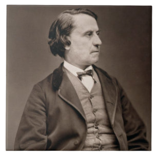 Azulejo Louis Blanc (1813-82), de 'Galerie Contemporaine
